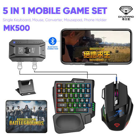GAMING WIRELESS BLUETOOTH 5 IN 1 COMBO KEYBOARD AND MOUSE - High Quality Keyboard Mouse Wireless Gaming Kit