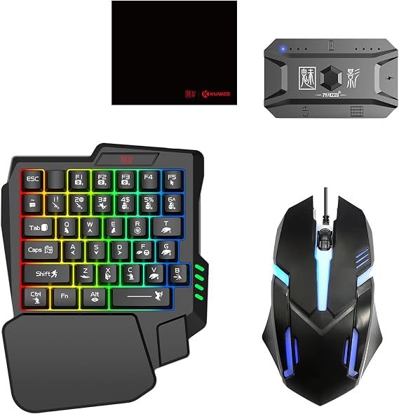 GAMING WIRELESS BLUETOOTH 5 IN 1 COMBO KEYBOARD AND MOUSE - High Quality Keyboard Mouse Wireless Gaming Kit